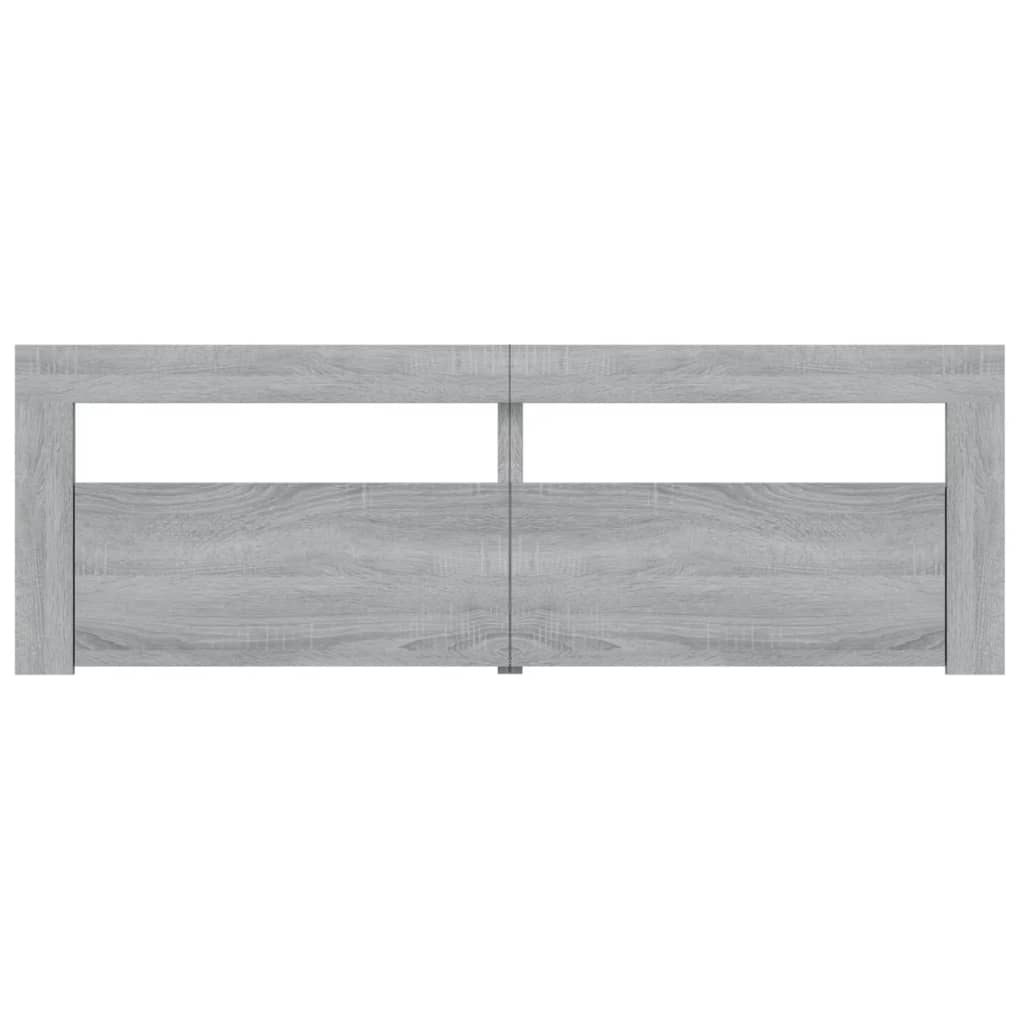 TV Cabinet with LED Lights Gray Sonoma 120x35x40 cm