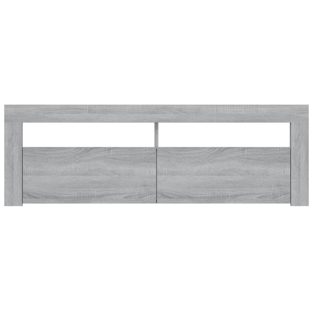 TV Cabinet with LED Lights Gray Sonoma 120x35x40 cm