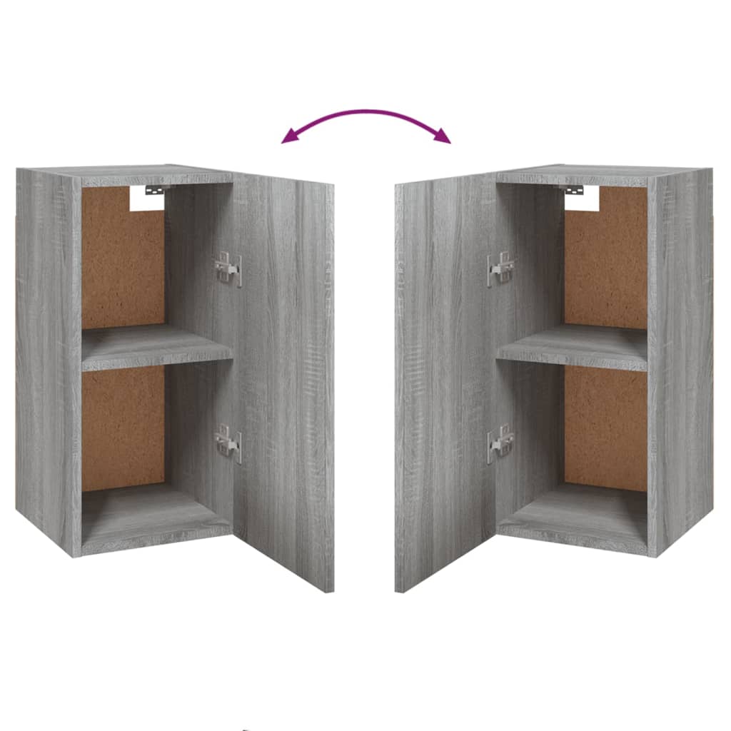 Meuble TV gris Sonoma 30,5x30x60 cm en bois
