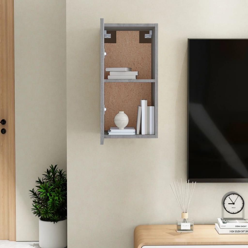 Meuble TV gris Sonoma 30,5x30x60 cm en bois