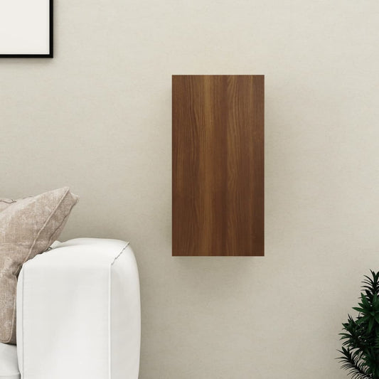 Meuble TV aspect chêne marron 30,5x30x60 cm matériau bois