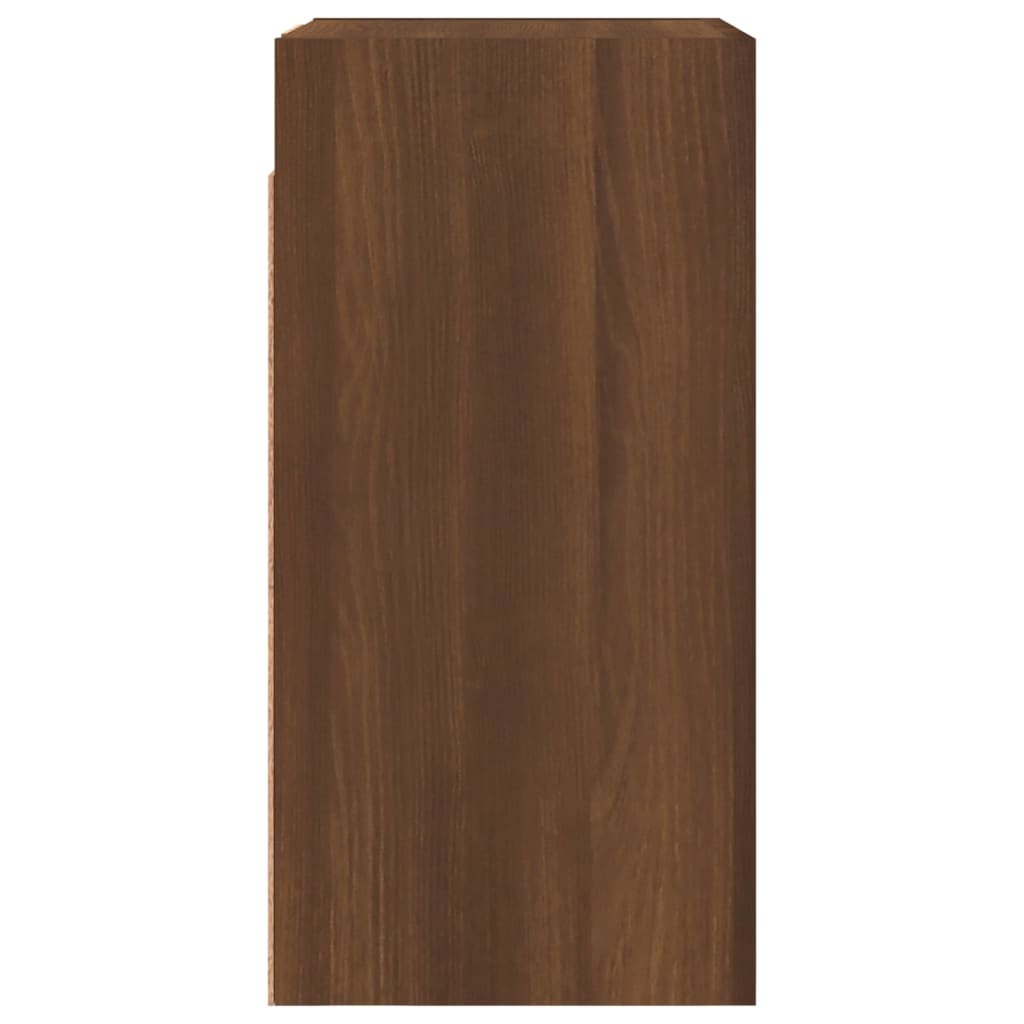 Meubles TV 2 pièces aspect chêne brun 30,5x30x60 cm