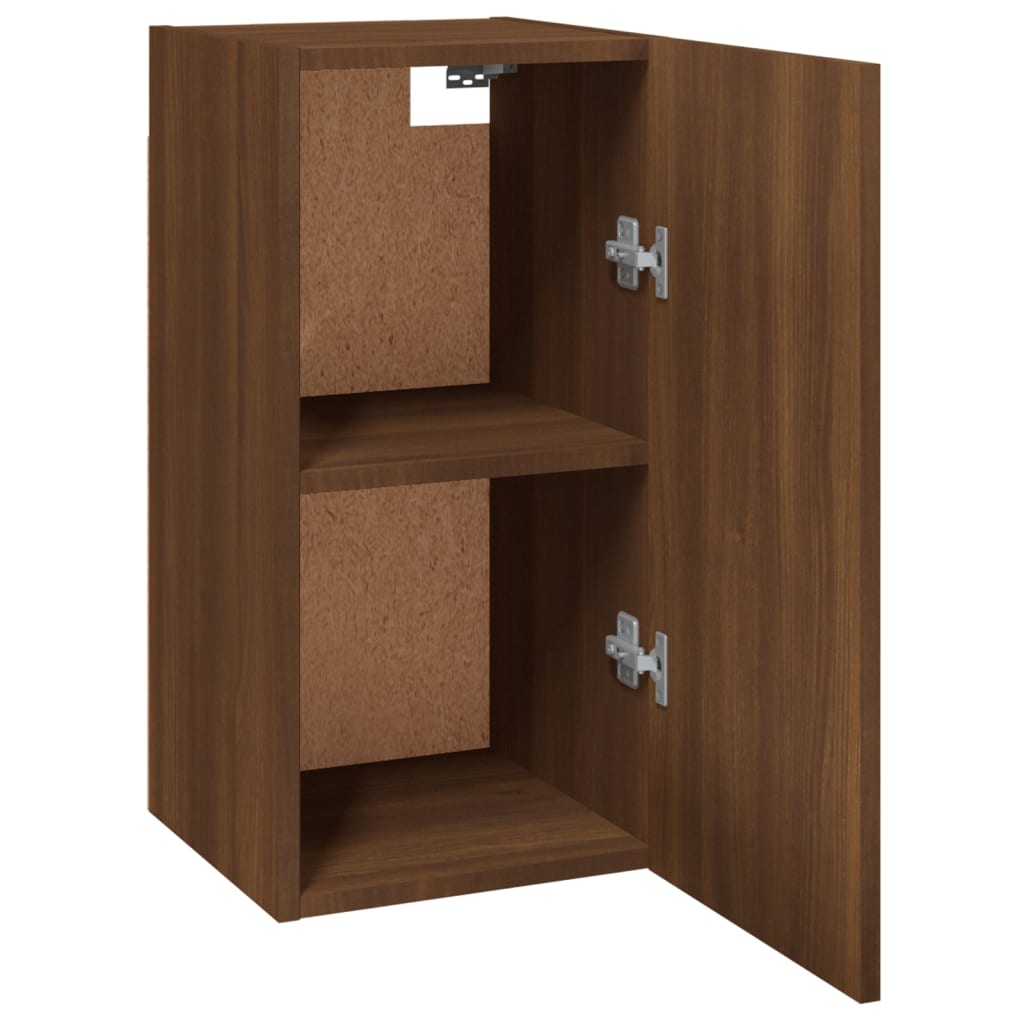 Meubles TV 2 pièces aspect chêne brun 30,5x30x60 cm