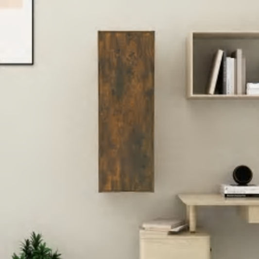 Meuble TV chêne fumé 30,5x30x90 cm matériau bois