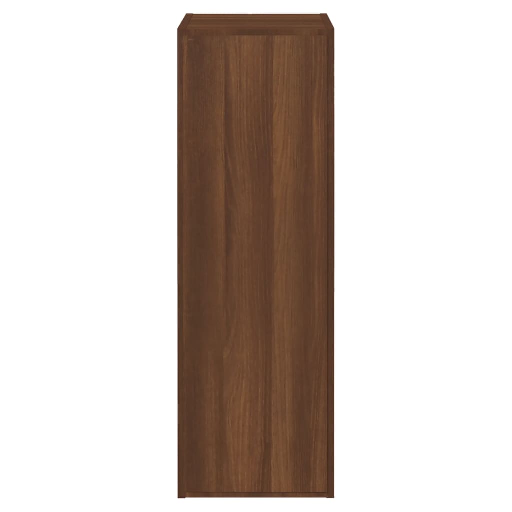 Meubles TV 2 pièces aspect chêne brun 30,5x30x90 cm