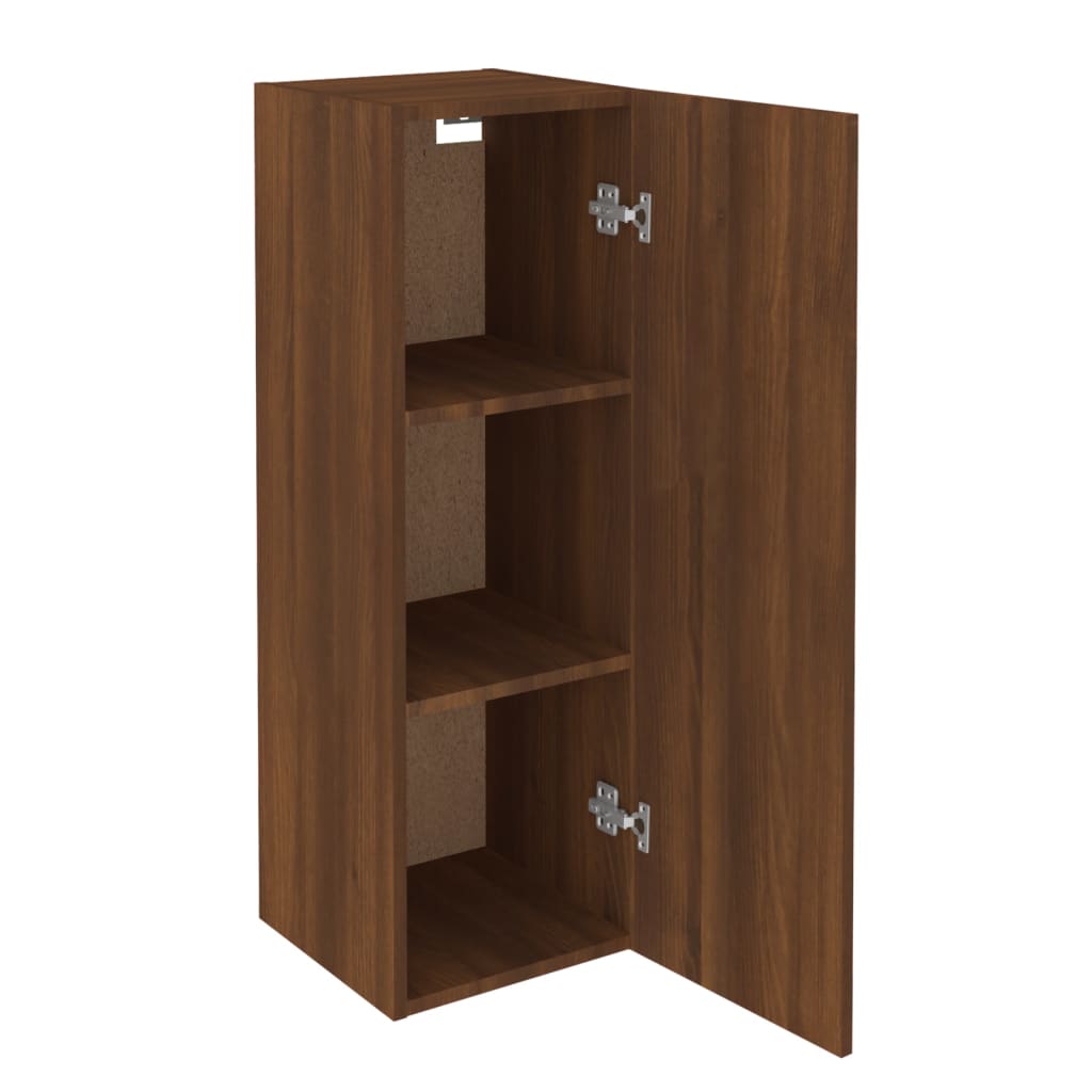 Meubles TV 2 pièces aspect chêne brun 30,5x30x90 cm