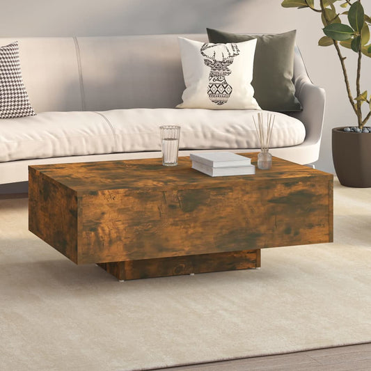 Coffee table smoked oak 85x55x31 cm wood material