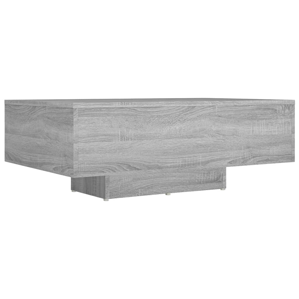 Table basse Sonoma grise 85x55x31 cm en bois