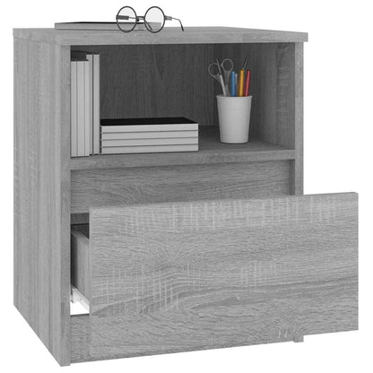 Nachttisch Grau Sonoma 40x40x50 cm Holzwerkstoff