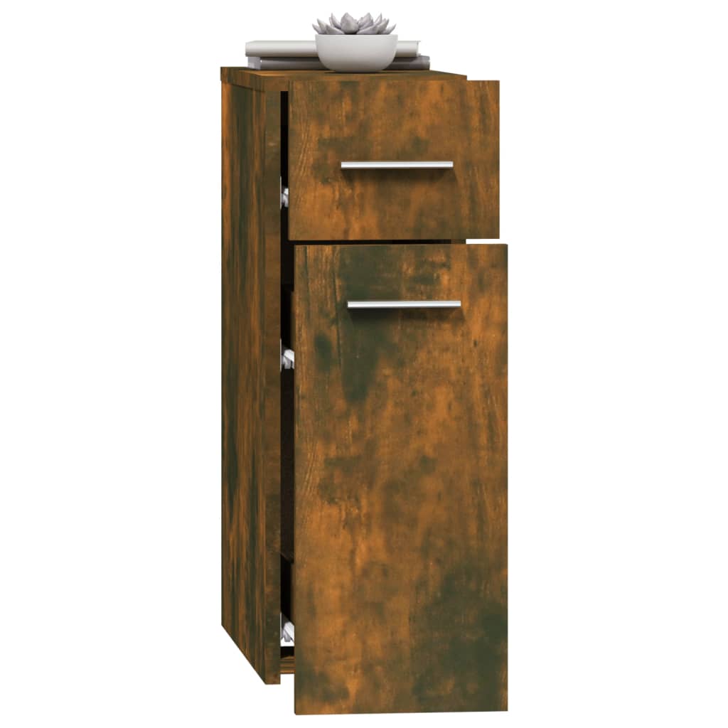 Armoire d'apothicaire chêne fumé 20x45,5x60 cm en bois