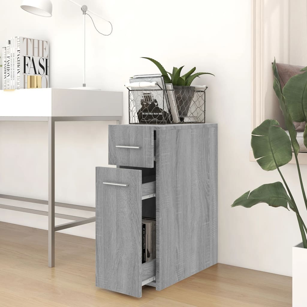 Armoire d'apothicaire gris Sonoma 20x45,5x60 cm en bois