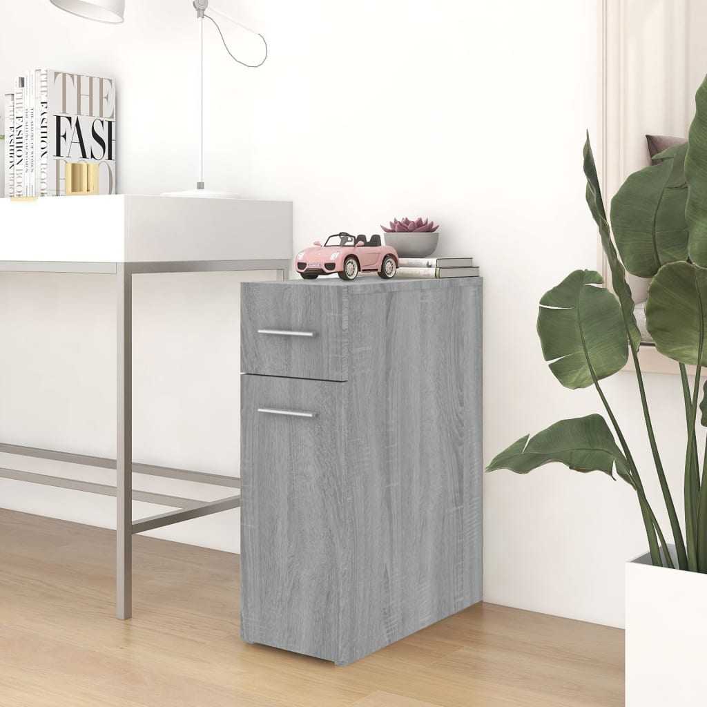 Armoire d'apothicaire gris Sonoma 20x45,5x60 cm en bois