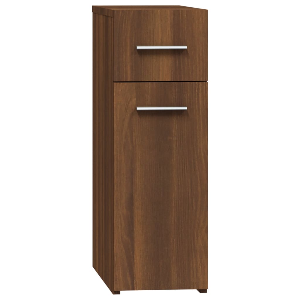 Armoire d'apothicaire aspect chêne brun 20x45,5x60 cm en bois