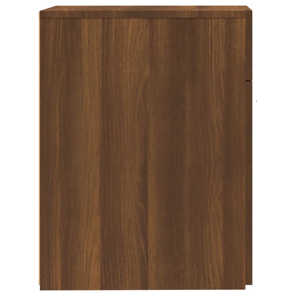 Armoire d'apothicaire aspect chêne brun 20x45,5x60 cm en bois