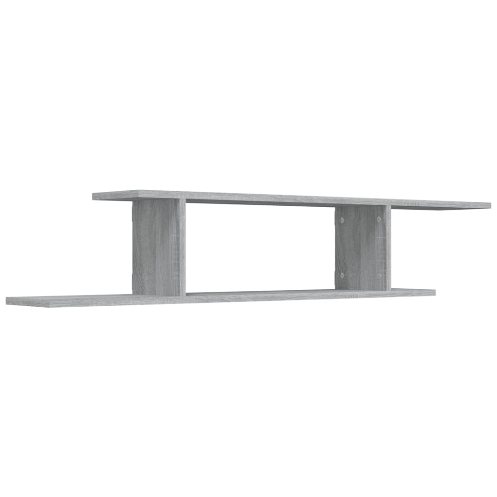 Etagère murale TV gris Sonoma 125x18x23 cm en bois