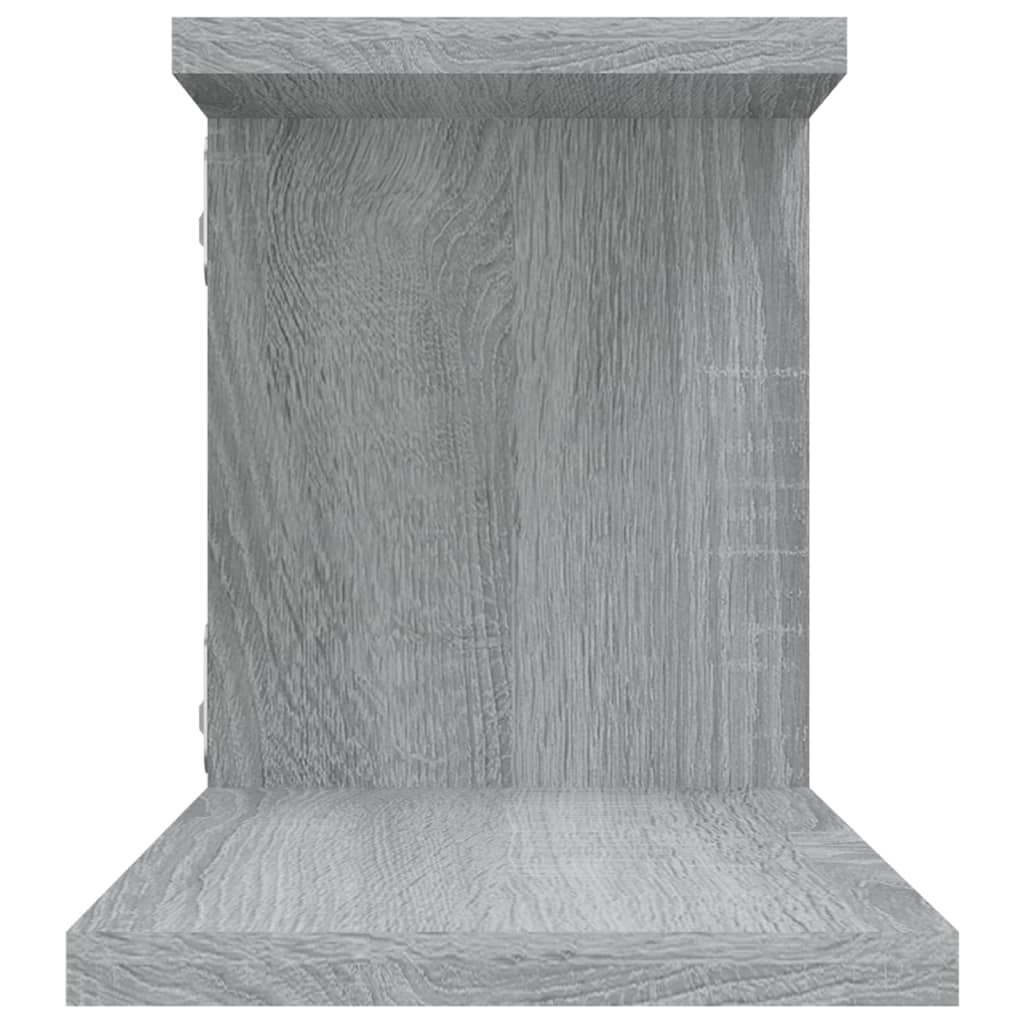 Etagère murale TV gris Sonoma 125x18x23 cm en bois