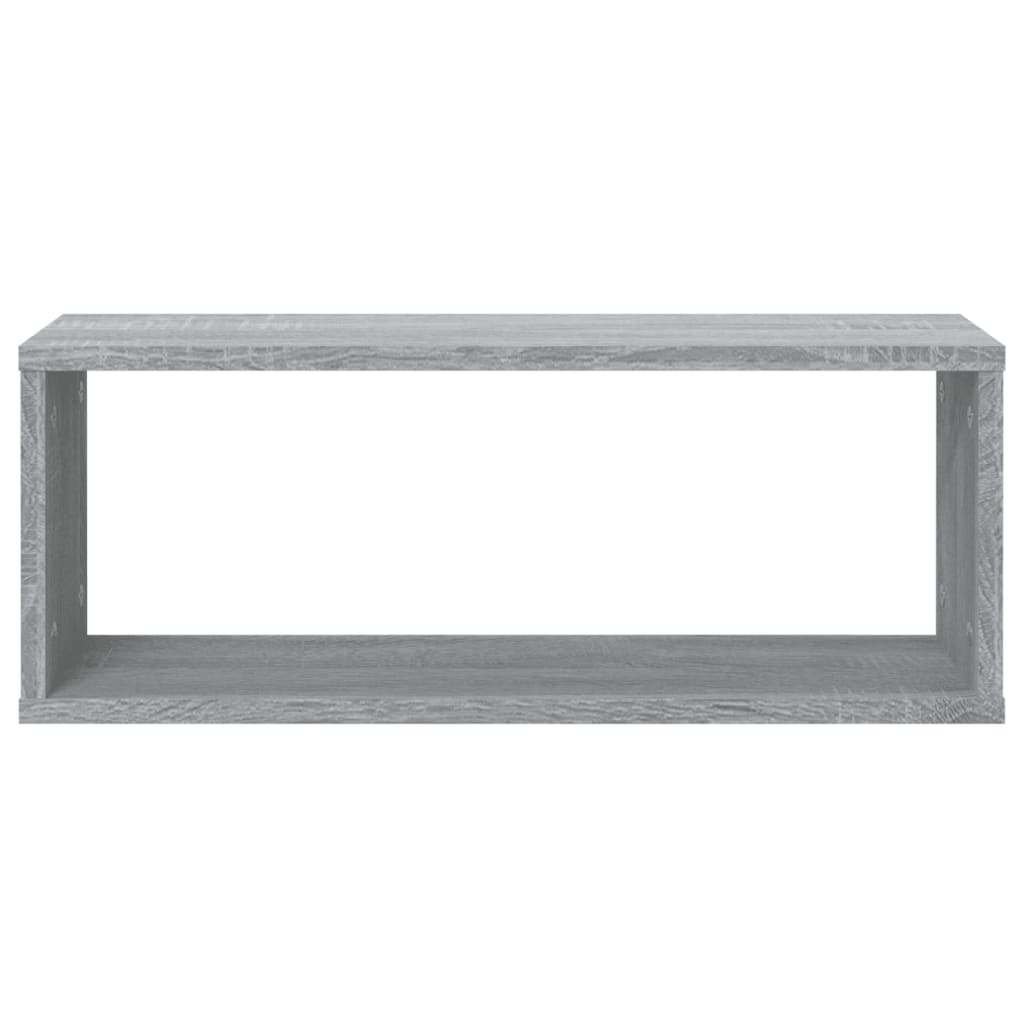 Étagères cubiques 4 pcs. Gris Sonoma 60x15x23 cm matériau bois