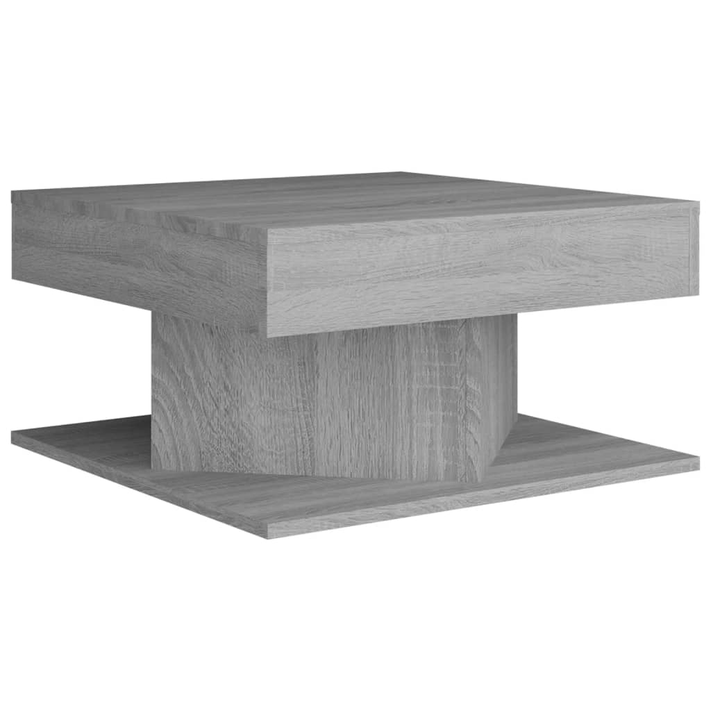 Table basse Sonoma grise 57x57x30 cm en bois