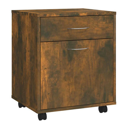 Rollschrank Räuchereiche 45x38x54 cm Holzwerkstoff
