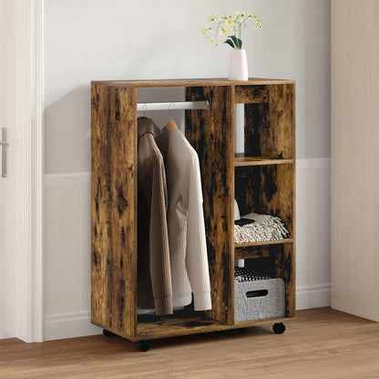 Kleiderschrank Räuchereiche 80x40x110 cm Holzwerkstoff