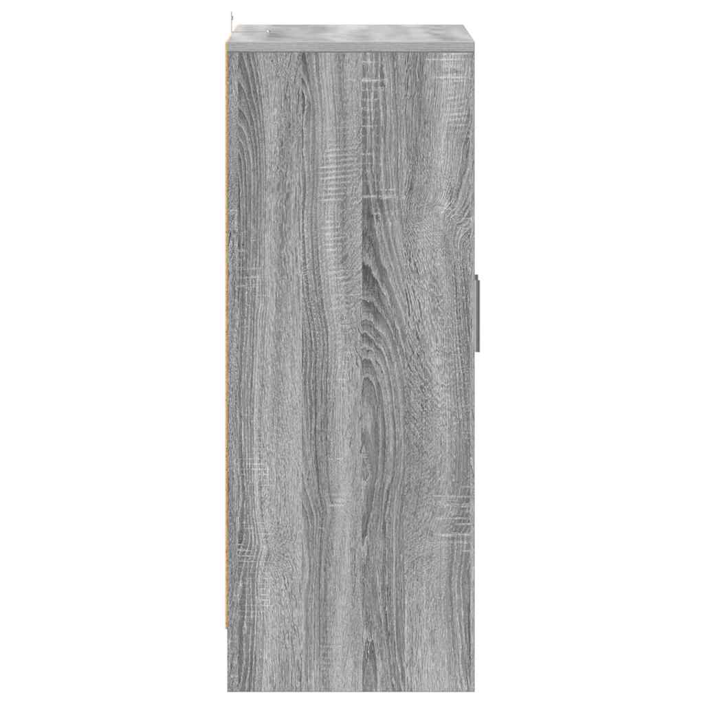 Schuhschrank Grau Sonoma 60x35x92 cm Holzwerkstoff