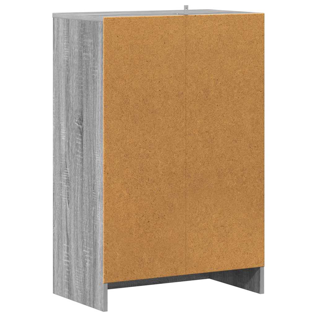 Schuhschrank Grau Sonoma 60x35x92 cm Holzwerkstoff
