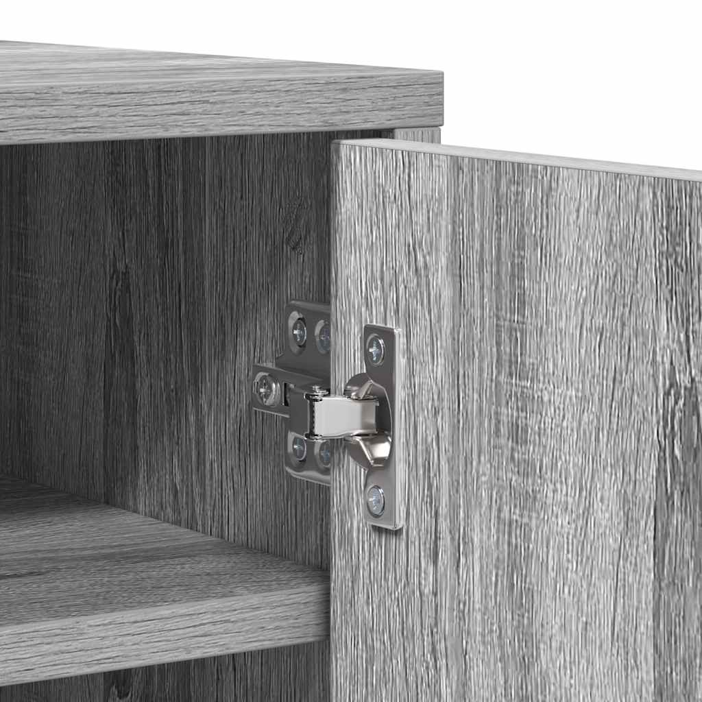 Schuhschrank Grau Sonoma 60x35x92 cm Holzwerkstoff