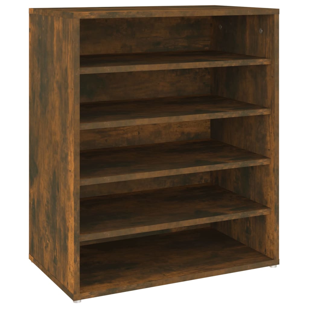 Shoe Cabinet Smoked Oak 60x35x70 cm Wood Material