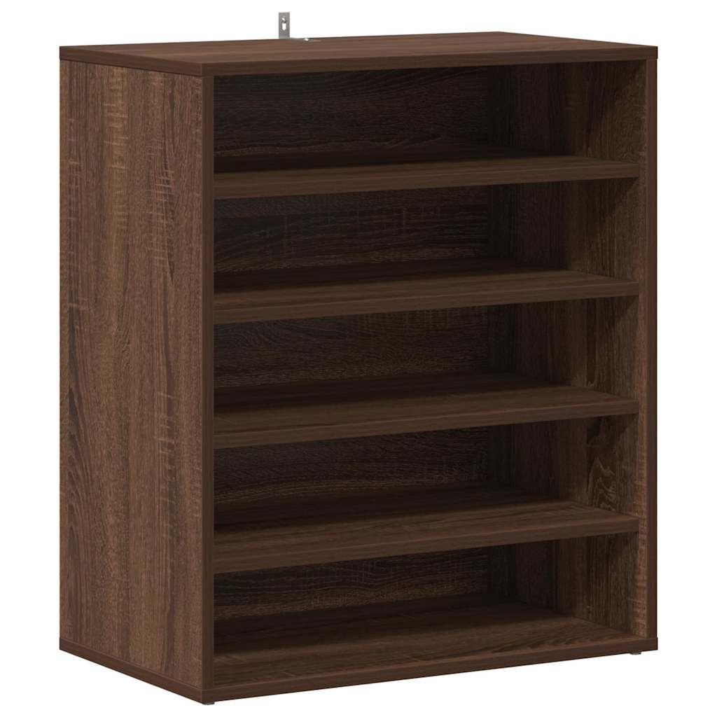 Schuhschrank Braun Eichen-Optik 60x35x70 cm Holzwerkstoff