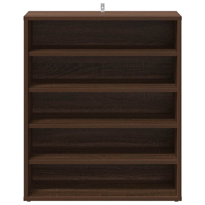 Schuhschrank Braun Eichen-Optik 60x35x70 cm Holzwerkstoff