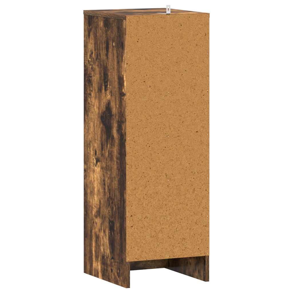 Schuhregal Räuchereiche 32x35x92 cm Holzwerkstoff