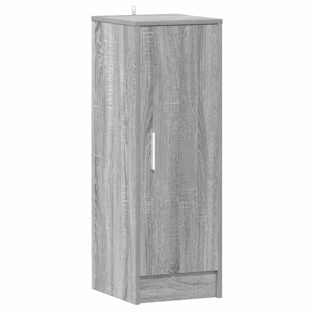 Schuhregal Grau Sonoma 32x35x92 cm Holzwerkstoff