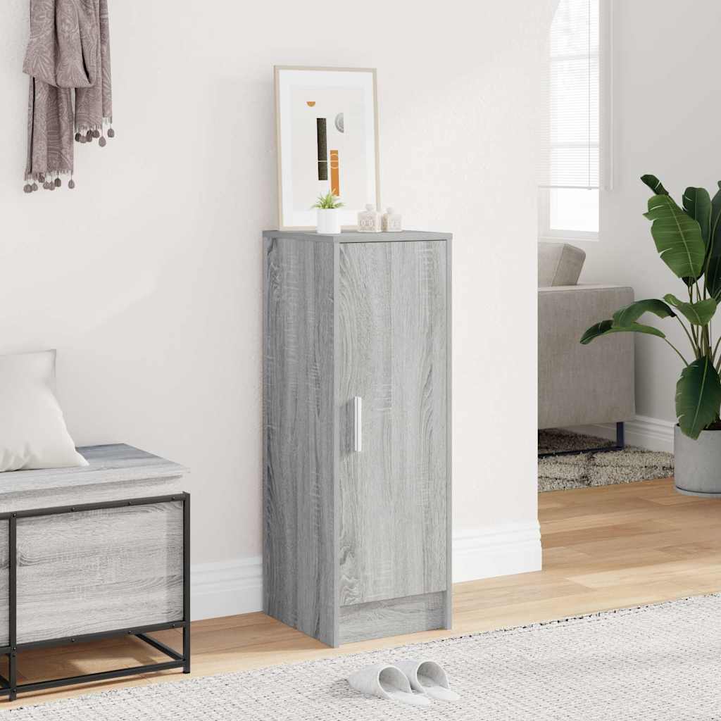 Schuhregal Grau Sonoma 32x35x92 cm Holzwerkstoff