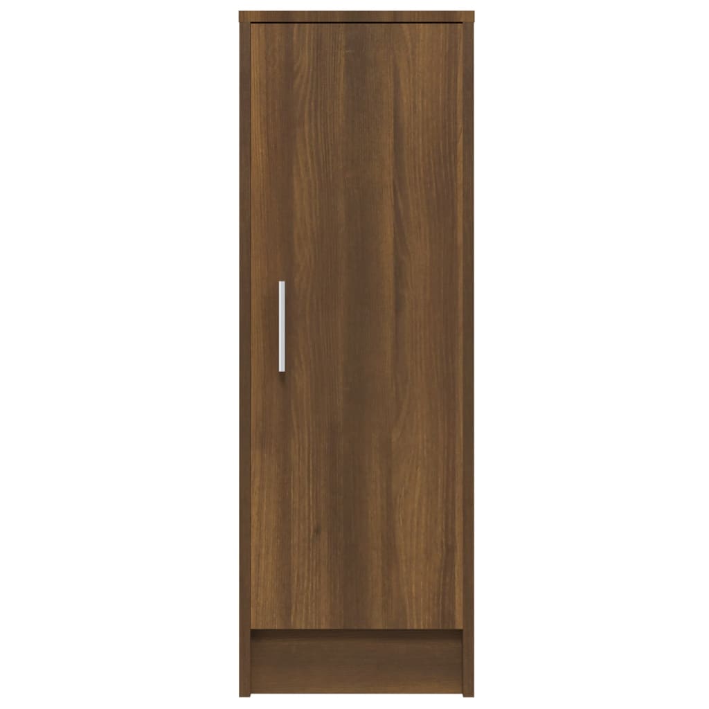 Étagère à chaussures aspect chêne marron 32x35x92 cm en bois