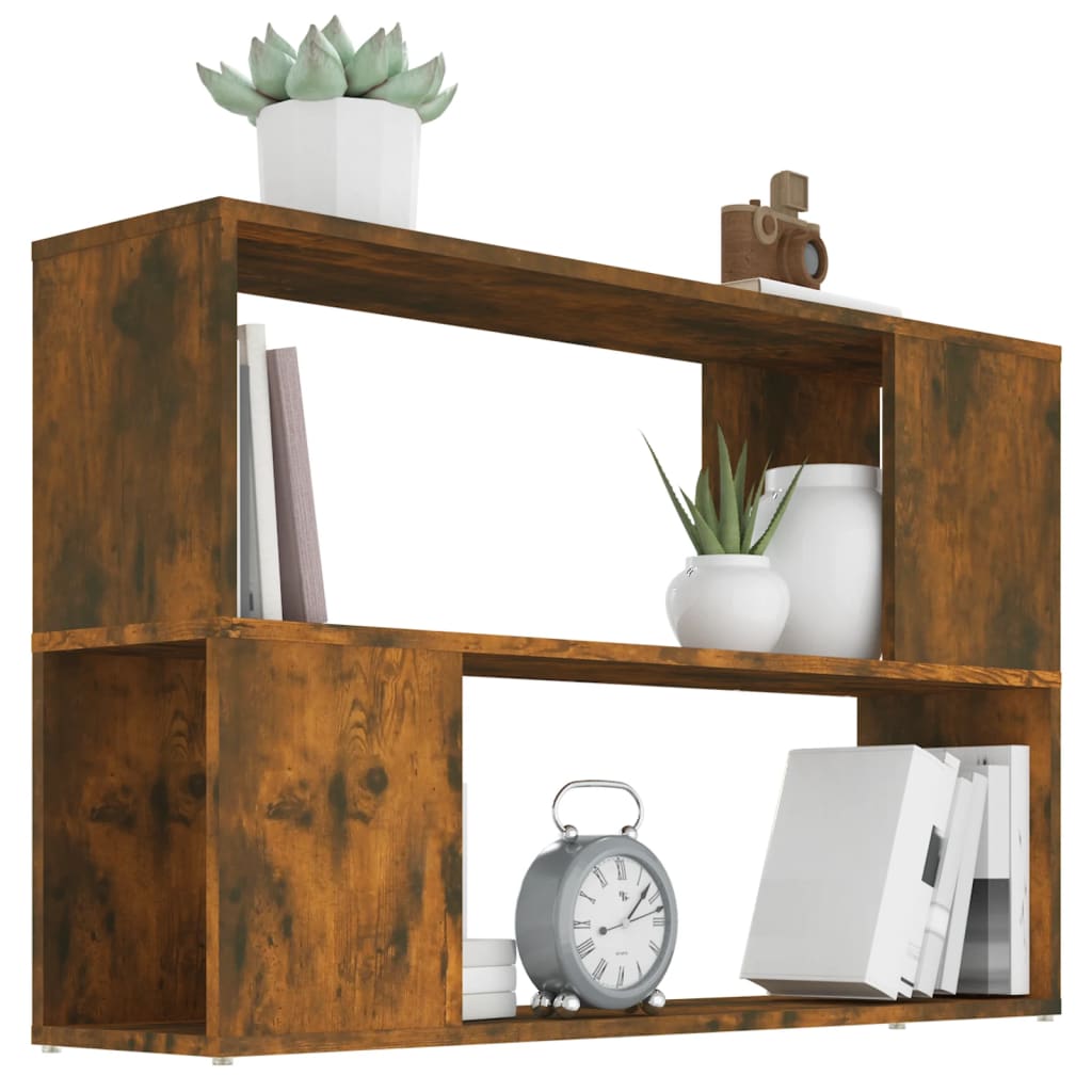 Bookshelf Smoked Oak 100x24x63 cm Wood Material