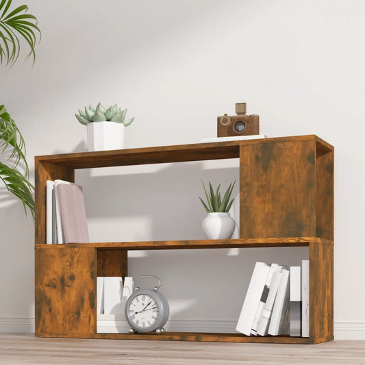 Bookshelf Smoked Oak 100x24x63 cm Wood Material