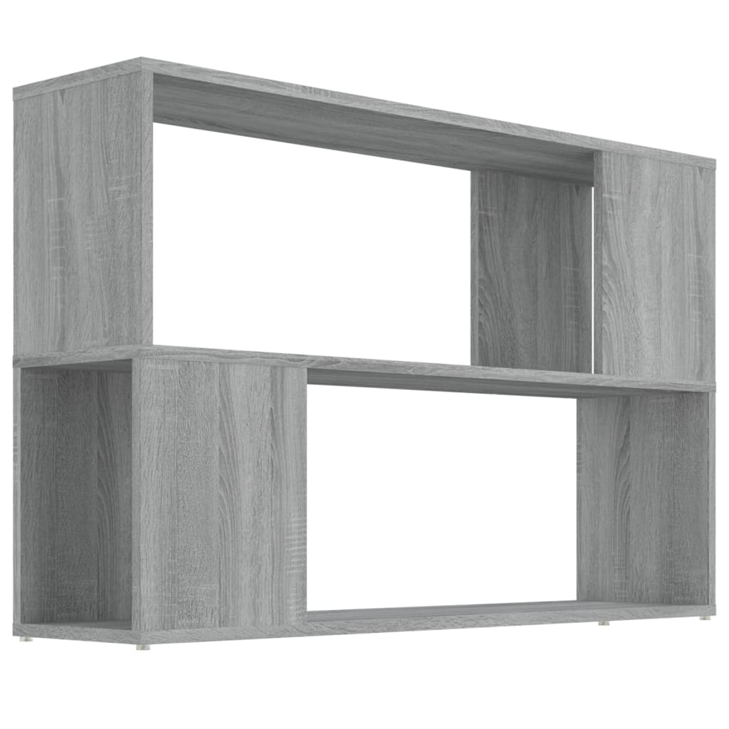 Bookshelf Gray Sonoma 100x24x63 cm Wood Material