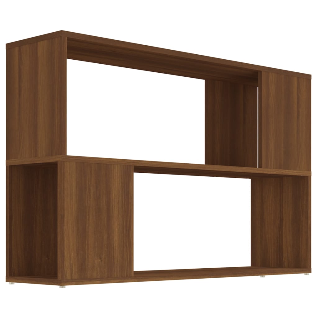 Bookshelf Brown Oak Look 100x24x63 cm Wood Material