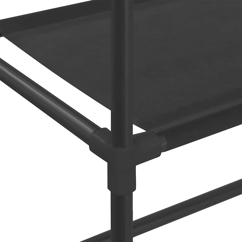 Étagère pour machine à laver 2 étagères noir 69x28x143 cm fer