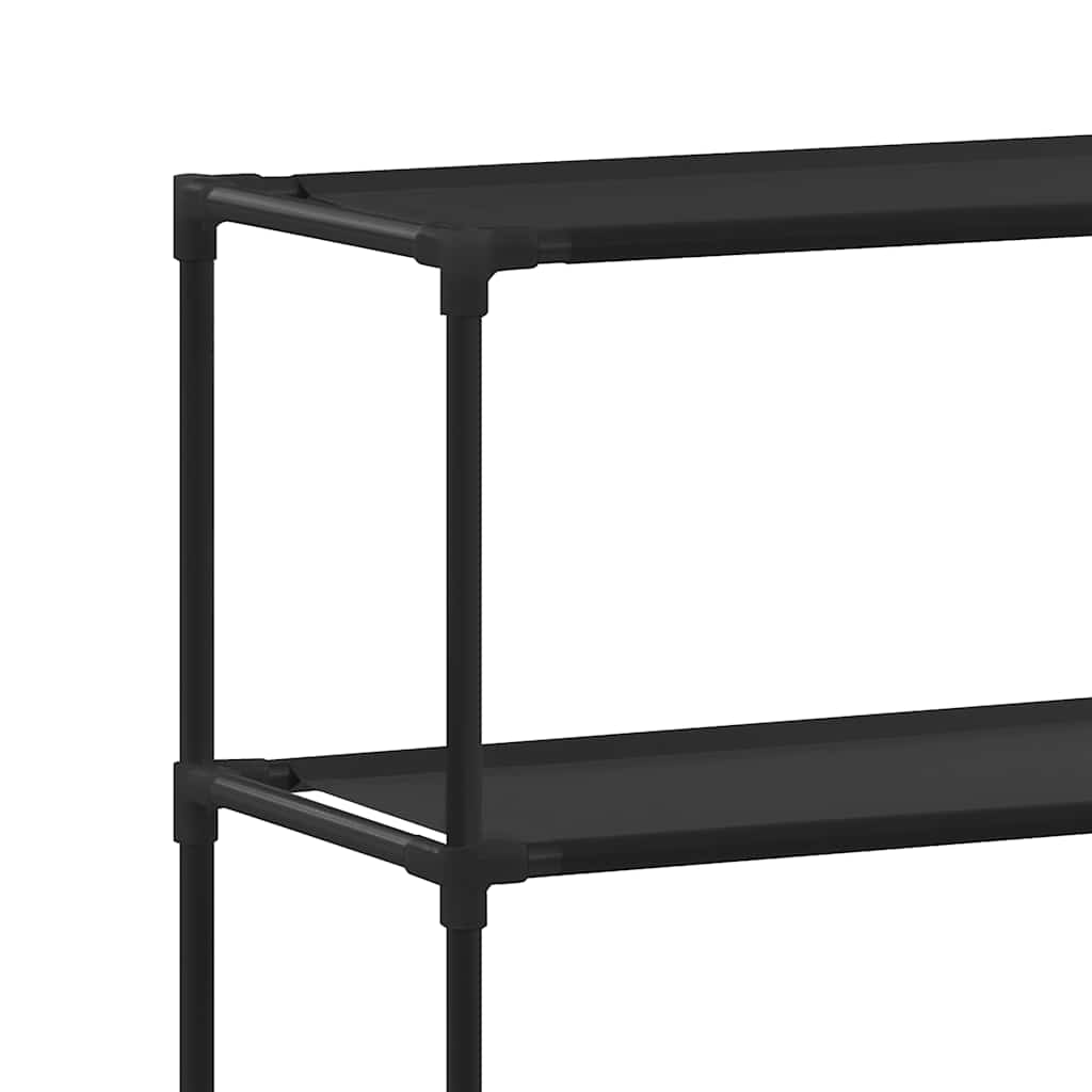 Étagère pour machine à laver 2 étagères noir 69x28x143 cm fer