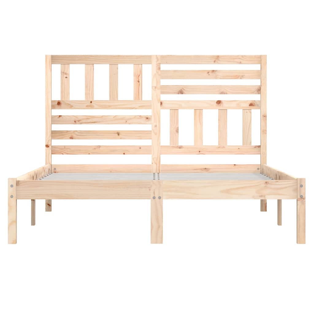 Massivholzbett ohne Matratze 120x190 cm Kiefernholz