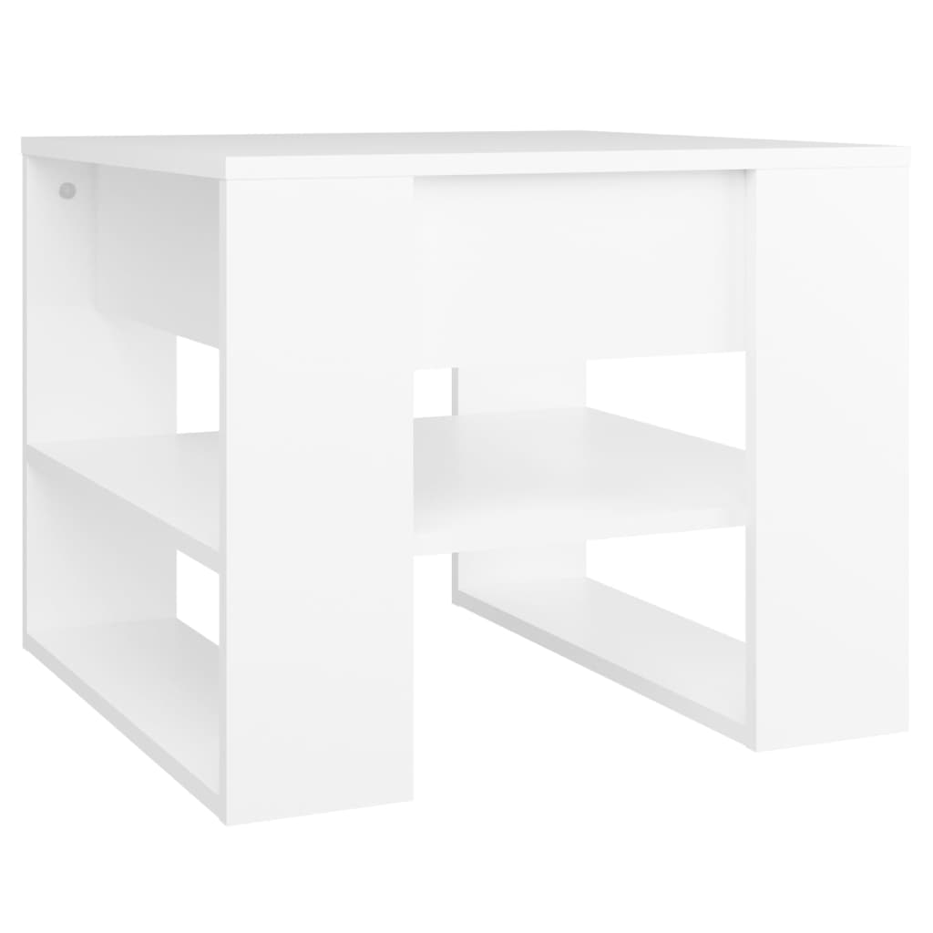 Coffee Table White 55.5x55x45 cm Wood Material