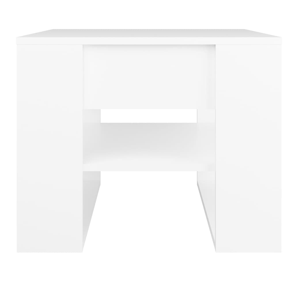 Coffee Table White 55.5x55x45 cm Wood Material