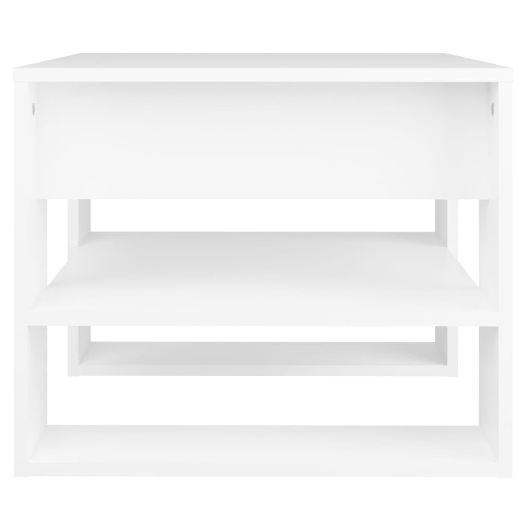 Coffee Table White 55.5x55x45 cm Wood Material