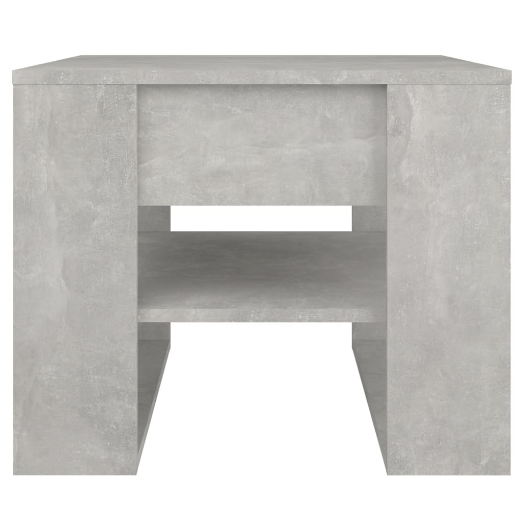 Table basse gris béton 55,5x55x45 cm en bois