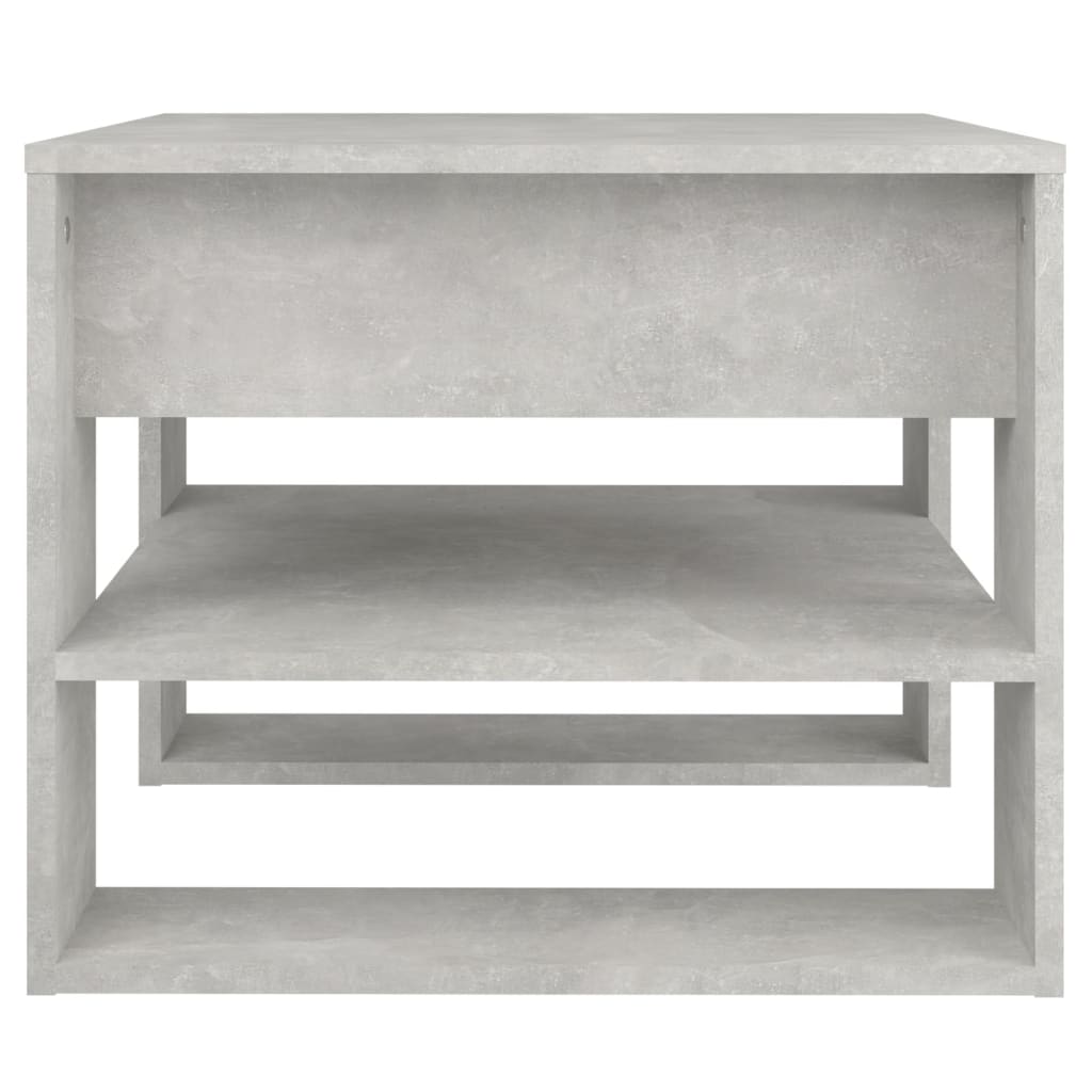 Table basse gris béton 55,5x55x45 cm en bois