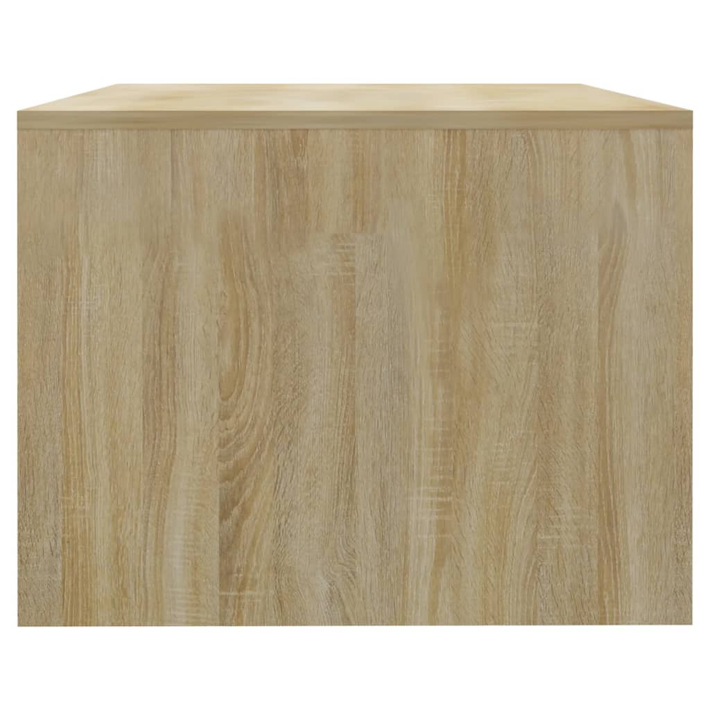 Couchtisch Weiß Sonoma-Eiche 102x55x42 cm Holzwerkstoff