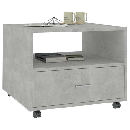 Couchtisch Betongrau 55x55x40 cm Holzwerkstoff