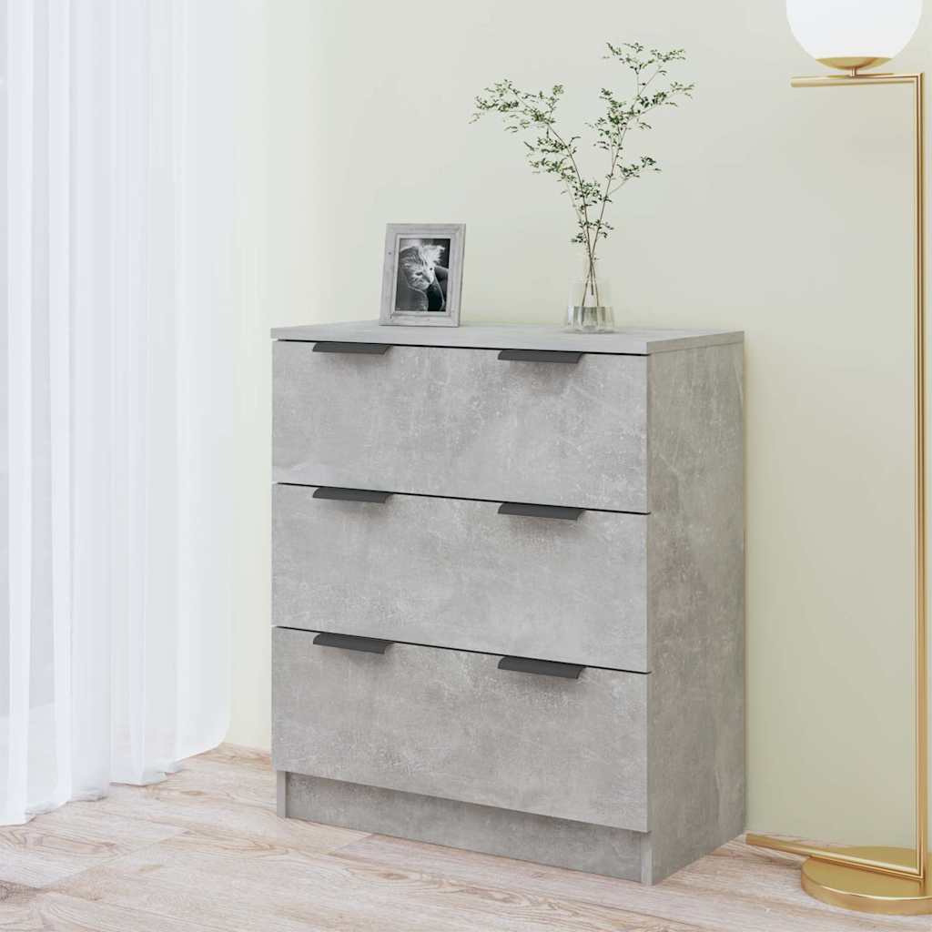 Sideboard Betongrau 60x30x70 cm Holzwerkstoff