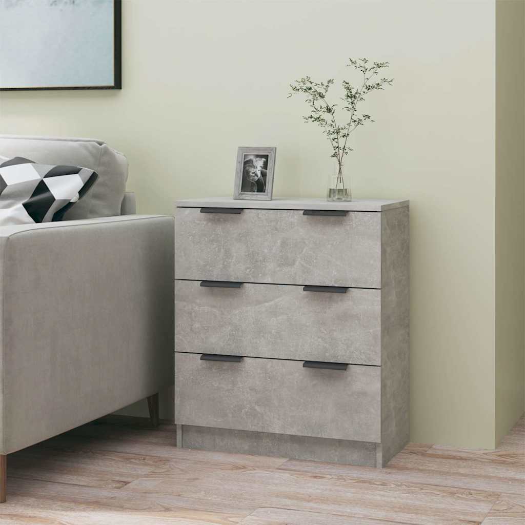 Sideboard Betongrau 60x30x70 cm Holzwerkstoff